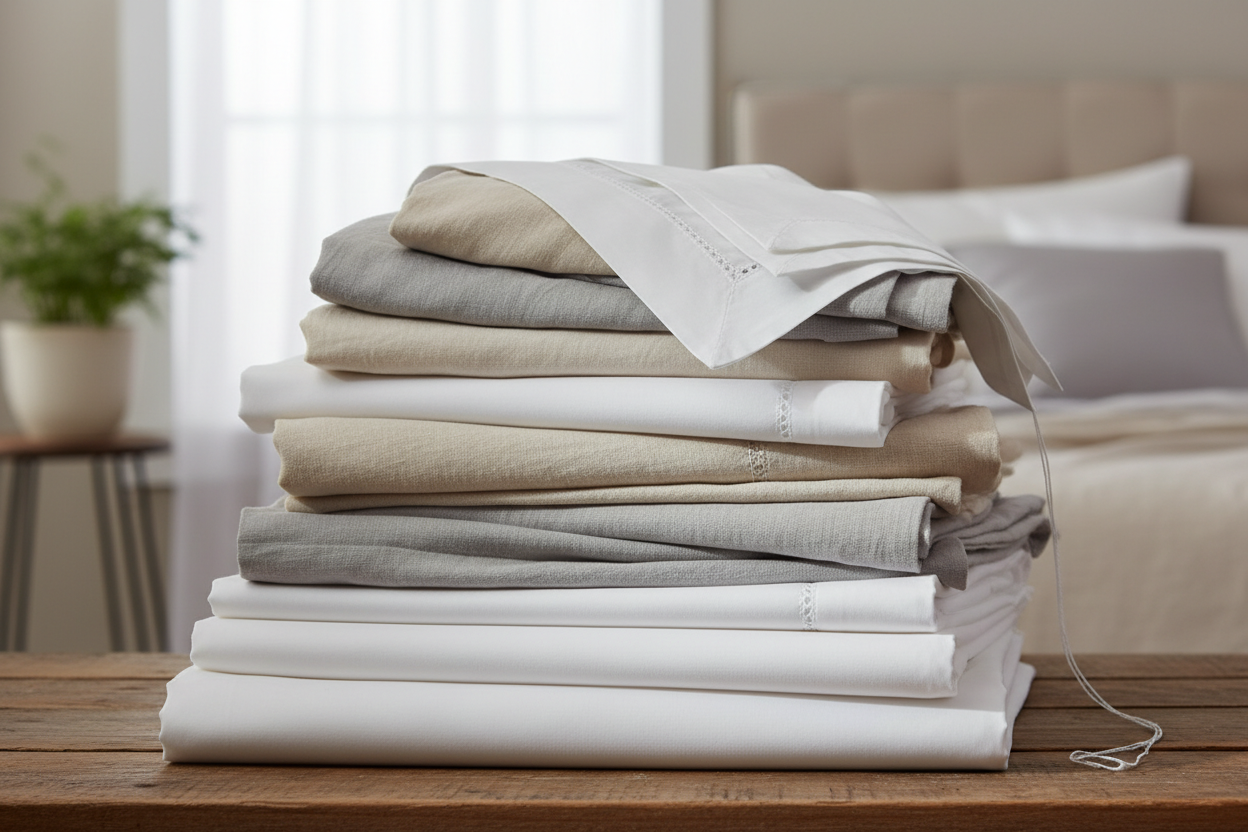 Linge de maison fabriqué en Asie : qualité, artisanat et durabilité