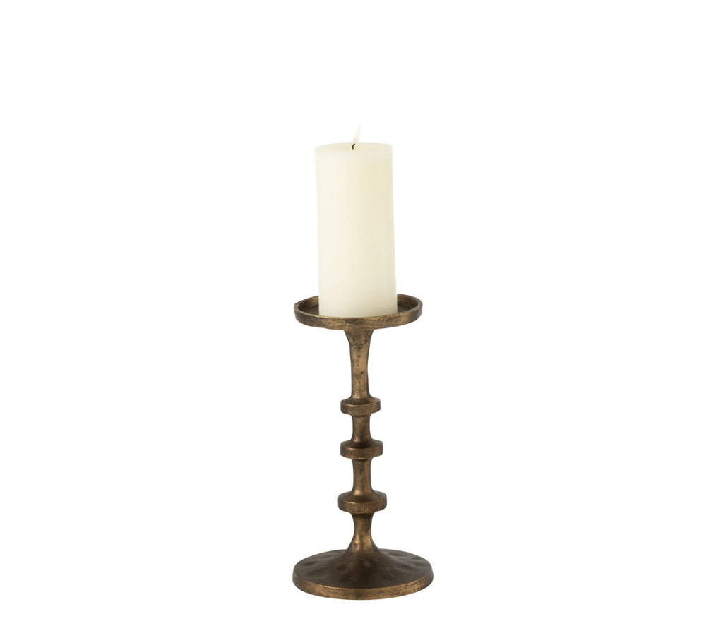 Chandelier Luz – Aluminium Bronze (pour bougie pilier)