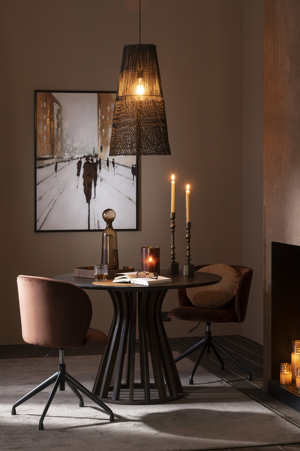 Chandelier Luz – Aluminium Bronze (pour bougie chandelier)