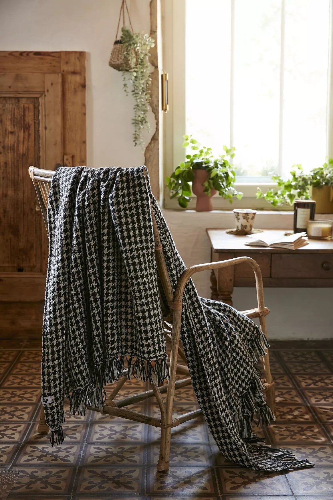 Plaid GABIN Pied de poule -  L'effet papillon