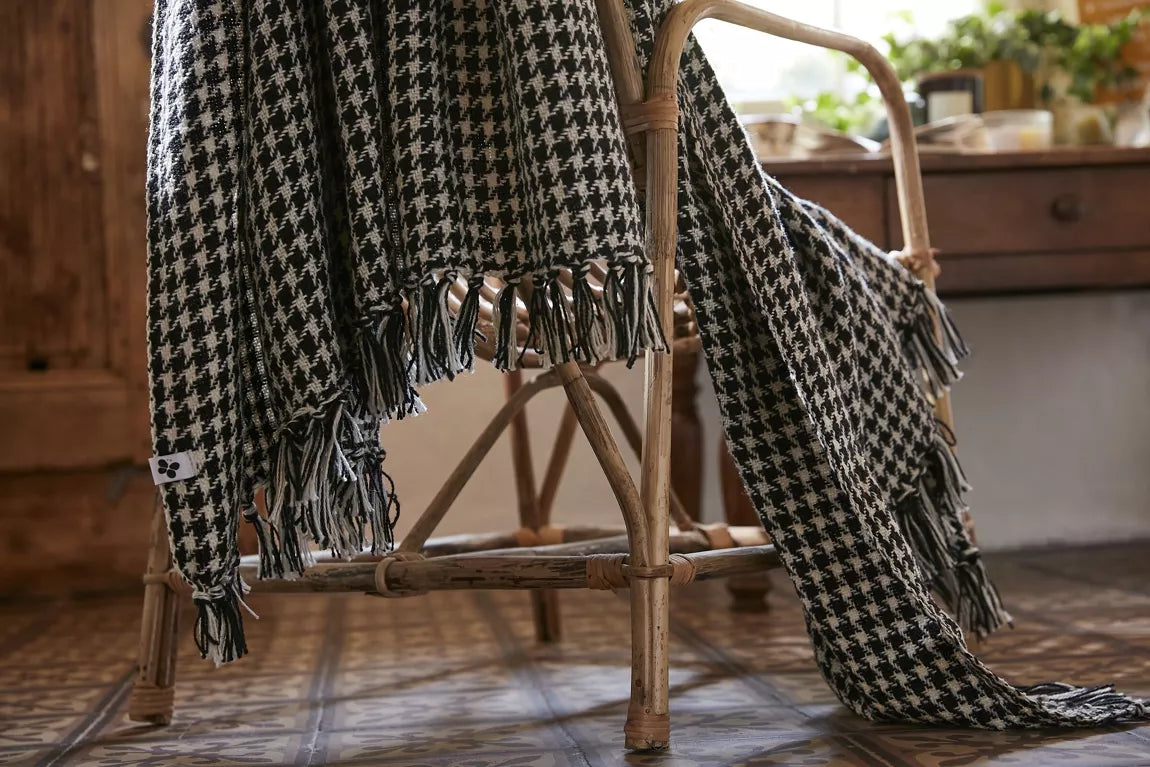 Plaid GABIN Pied de poule -  L'effet papillon