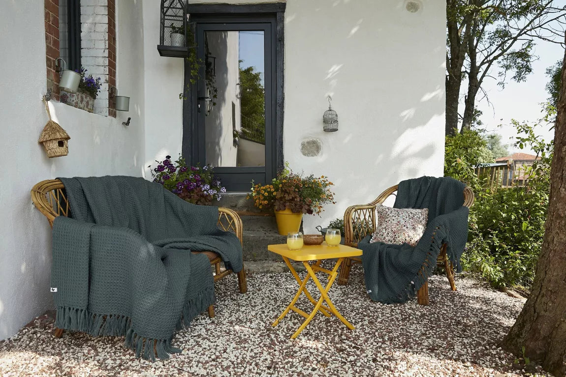 Plaid GABIN Ardoise -  L'effet papillon