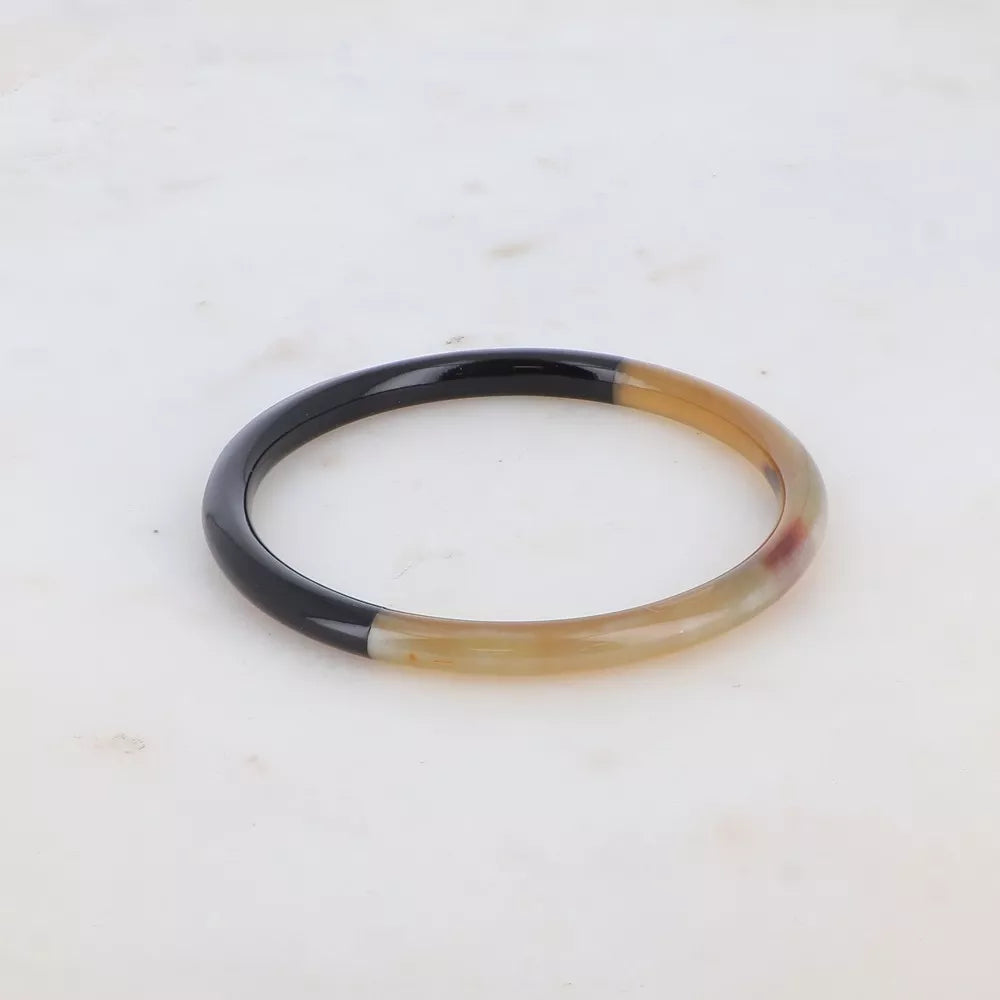 Jonc en corne de buffle et noir - Bohm Paris (J2)