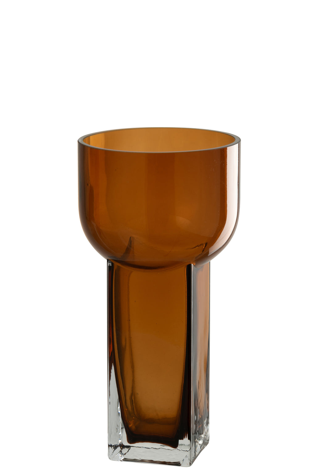 Vase Carol Verre Marron L