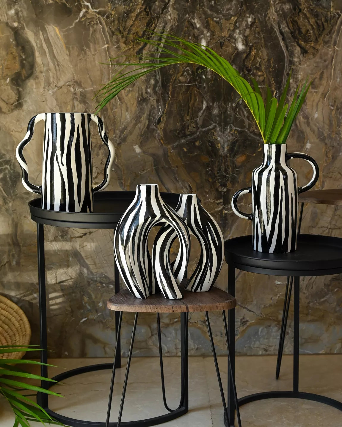 Le Vase Tingis - Zèbre - MAISON MARMOL