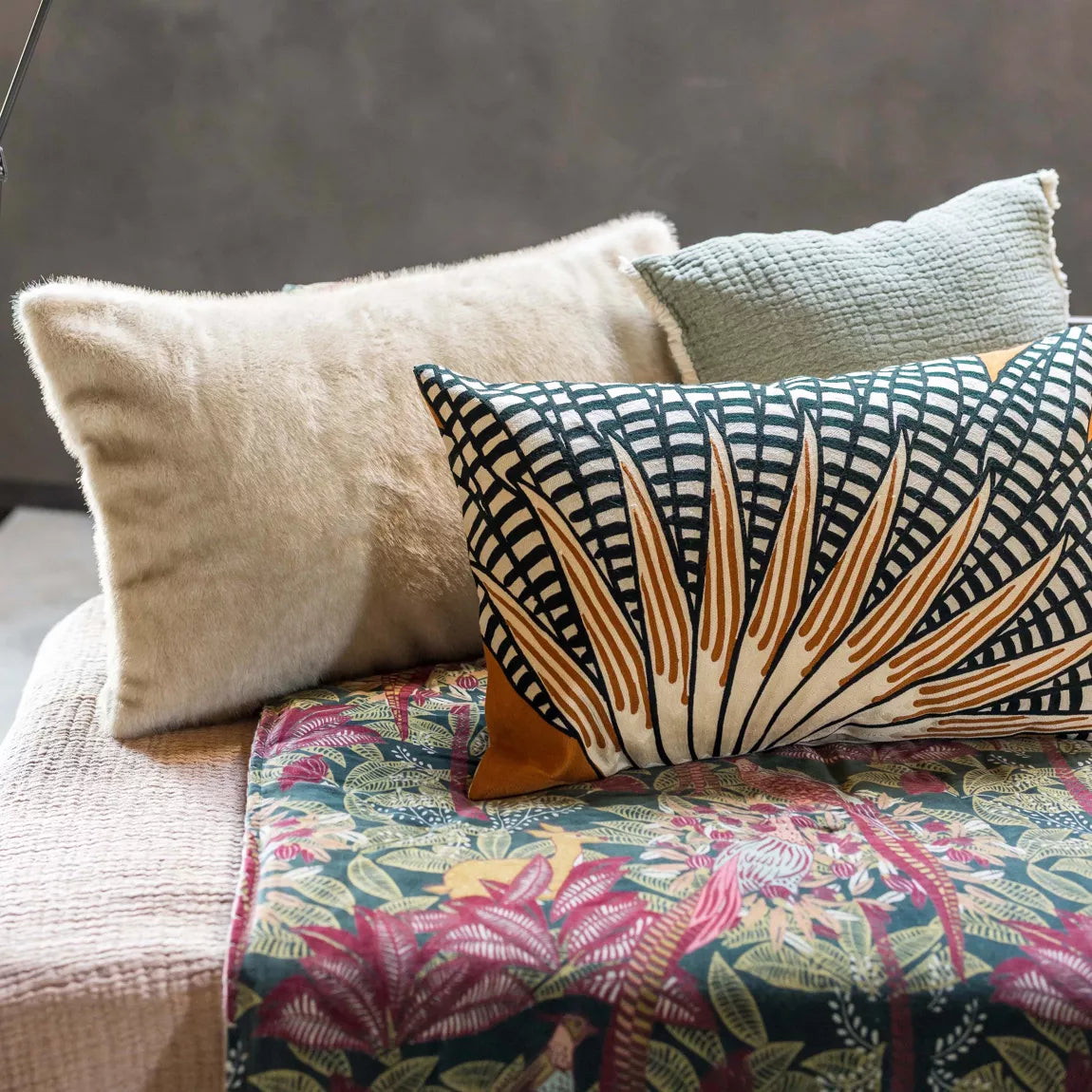 Coussin Liwen Naturel 40 x 65 - MAISON VIVARAISE