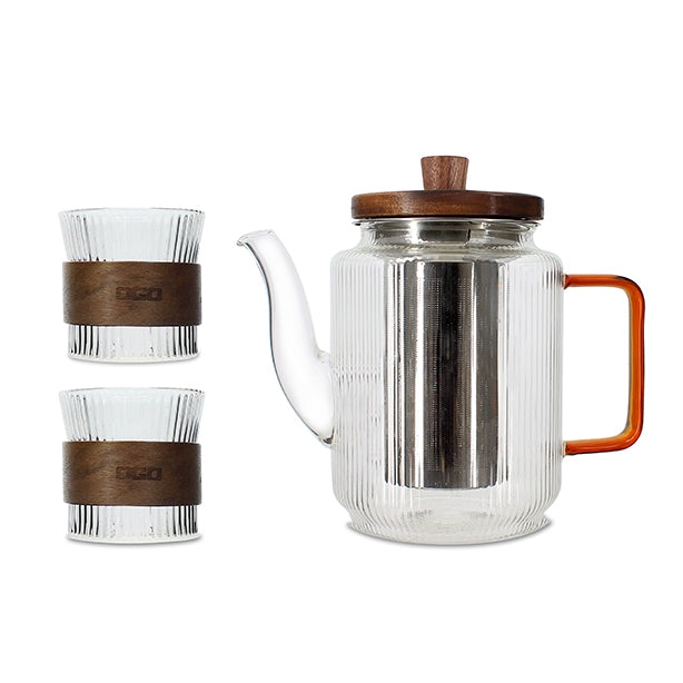 Coffret cadeau théière et 2 tasses - OGO LIVING