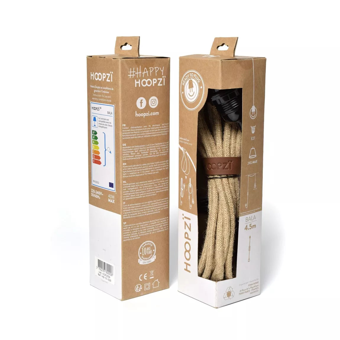 Cordon Electrique Tissu Bala Ficelle - HOOPZÏ