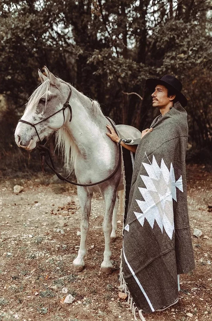 Couverture mexicaine Albuquerque - Kaki - THE WILD WHISPERS