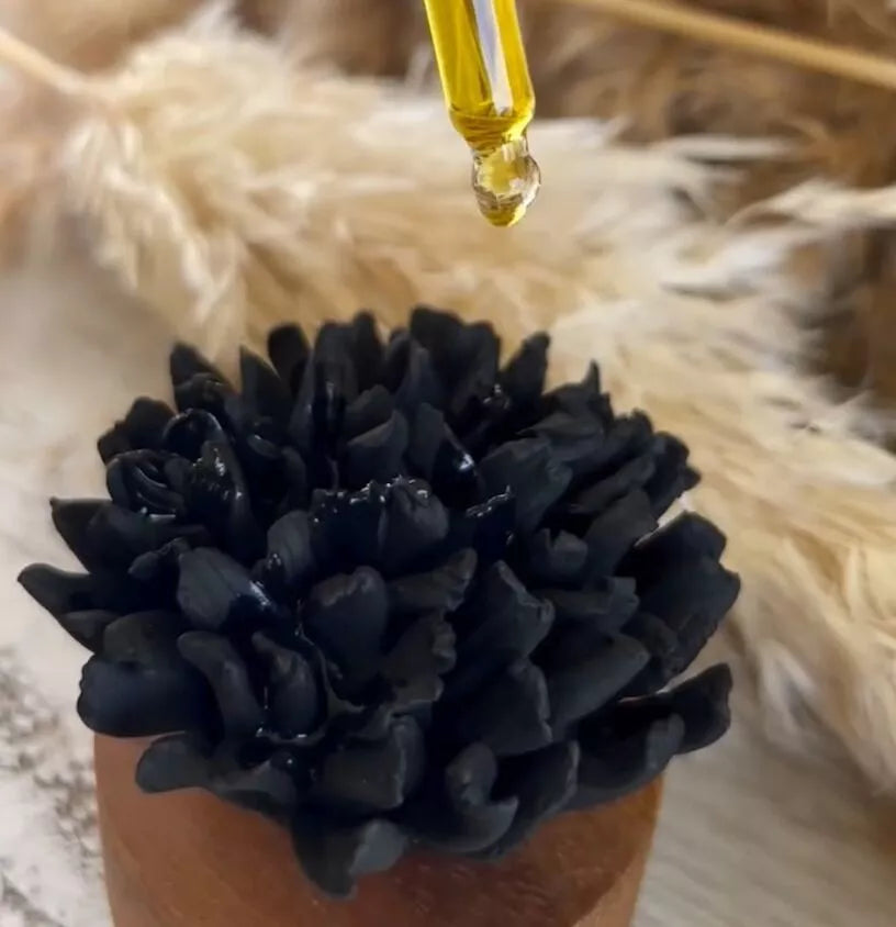 Diffuseur de parfum en céramique - Oeillet du Japon noir - ANOQ