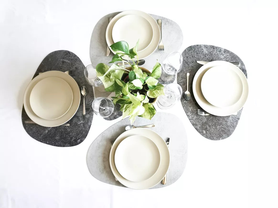Sets de table PEBBLE aspect béton - Leewalia
