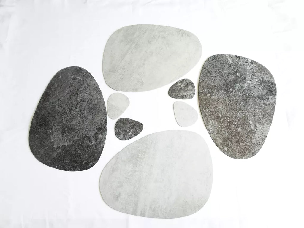 Sets de table PEBBLE aspect béton - Leewalia