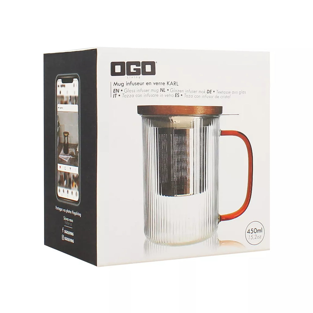 Tisanière grand modèle anse ambre - OGO LIVING