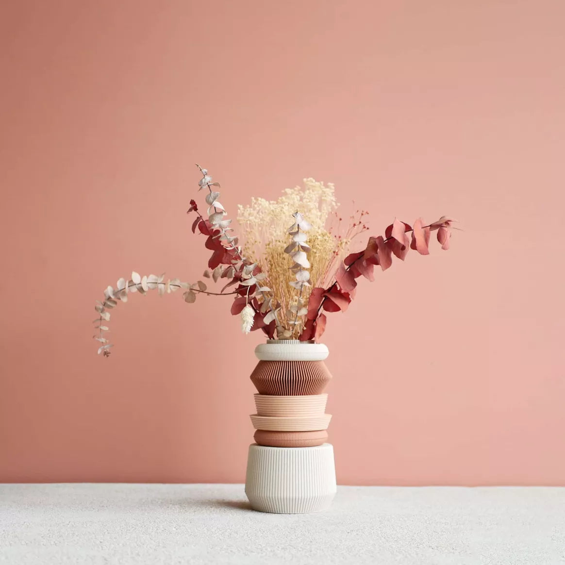 Vase ALMA rose poudré/ terracotta - MINIMUM DESIGN