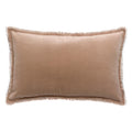 Coussin uni Fara Taupe 40 x 65 - MAISON VIVARAISE