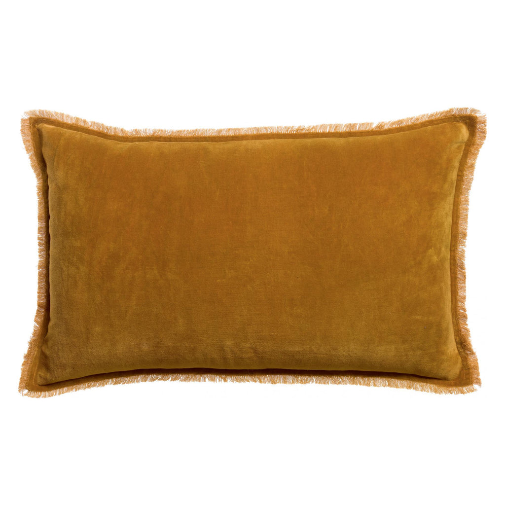 Coussin uni Fara Safran 40 x 65 - MAISON VIVARAISE