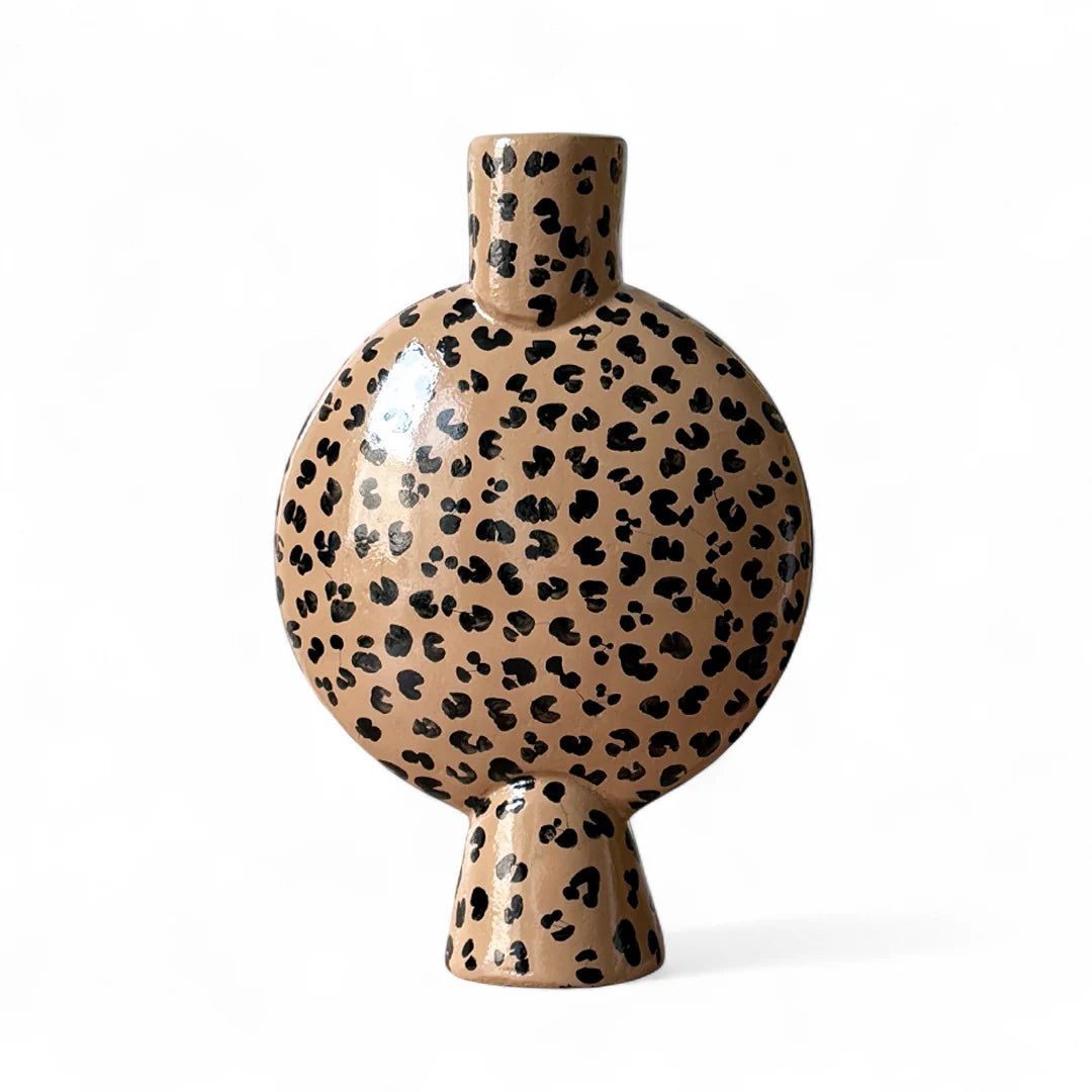 vase nubia marmol artisanal marocain léopard
